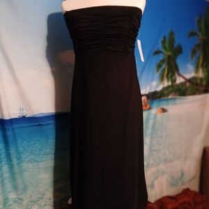 Elegant Black Strapless Dress